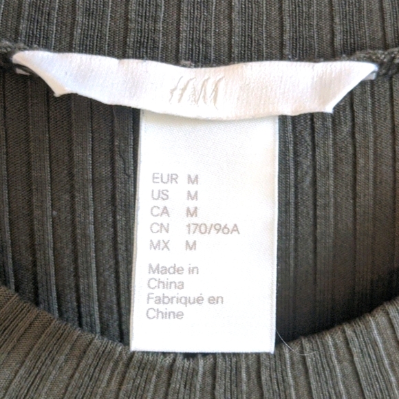 Mock Neck Ribbed Shirt - Picture 2 of 4